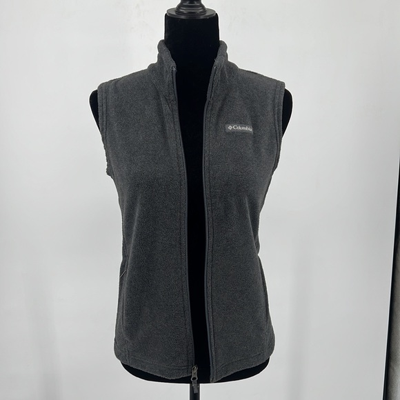 NWOT Columbia Gray Fleece Vest Kids Unisex Sz. M (10-12) - Picture 3 of 10